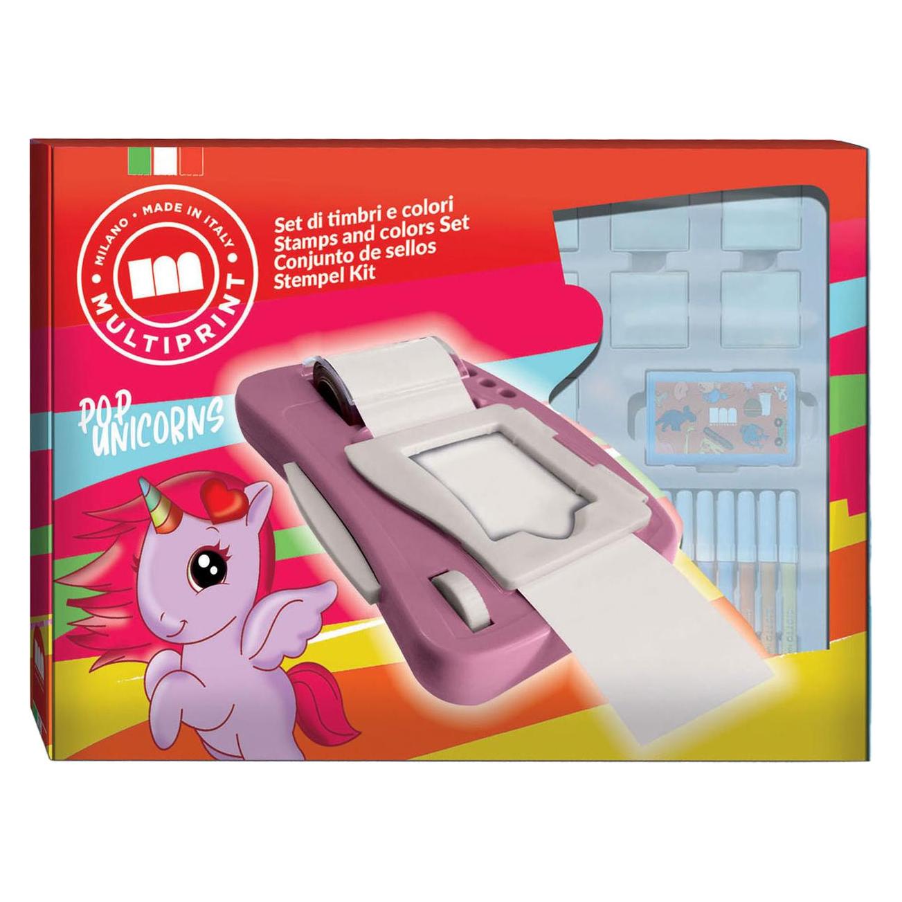 Multiprint Einhorn-Aufkleber-Nachine-Set (7 Sticker) (45658035)
