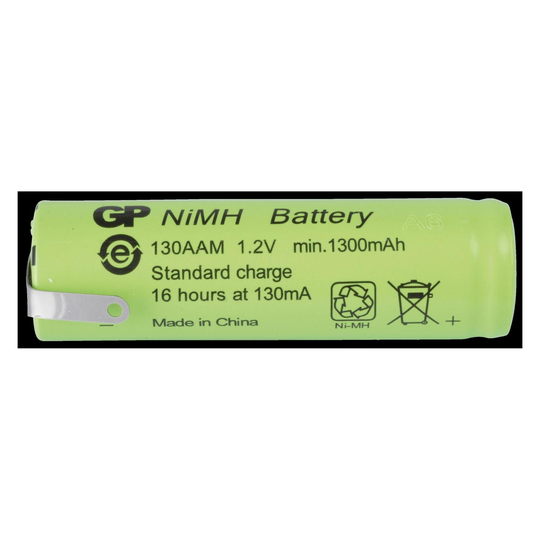 GP Batteries GP GP Ni-MH Industrial 1300 AAM 1A1P-C1 Mignon (AA)-Akku NiMH 1.2 V 1300 mAh 1 (1 Stk., AA, 1300 mAh) (GPIND130AAM1A1PC1)