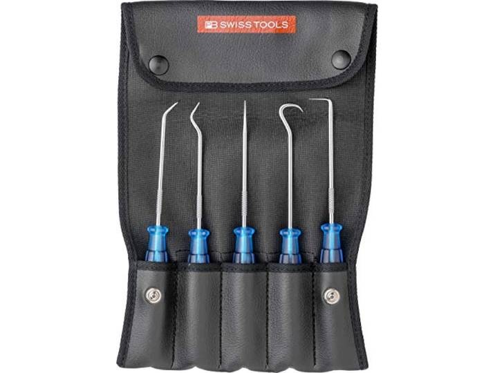PB Swiss Tools Mini Haken Pick Set (5er Set in Rolltasche)