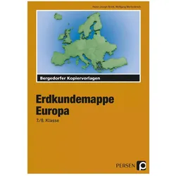 Erdkundemappe Europa, Schulbücher von Wolfgang Wertenbroch, Heinz-Joseph Brink