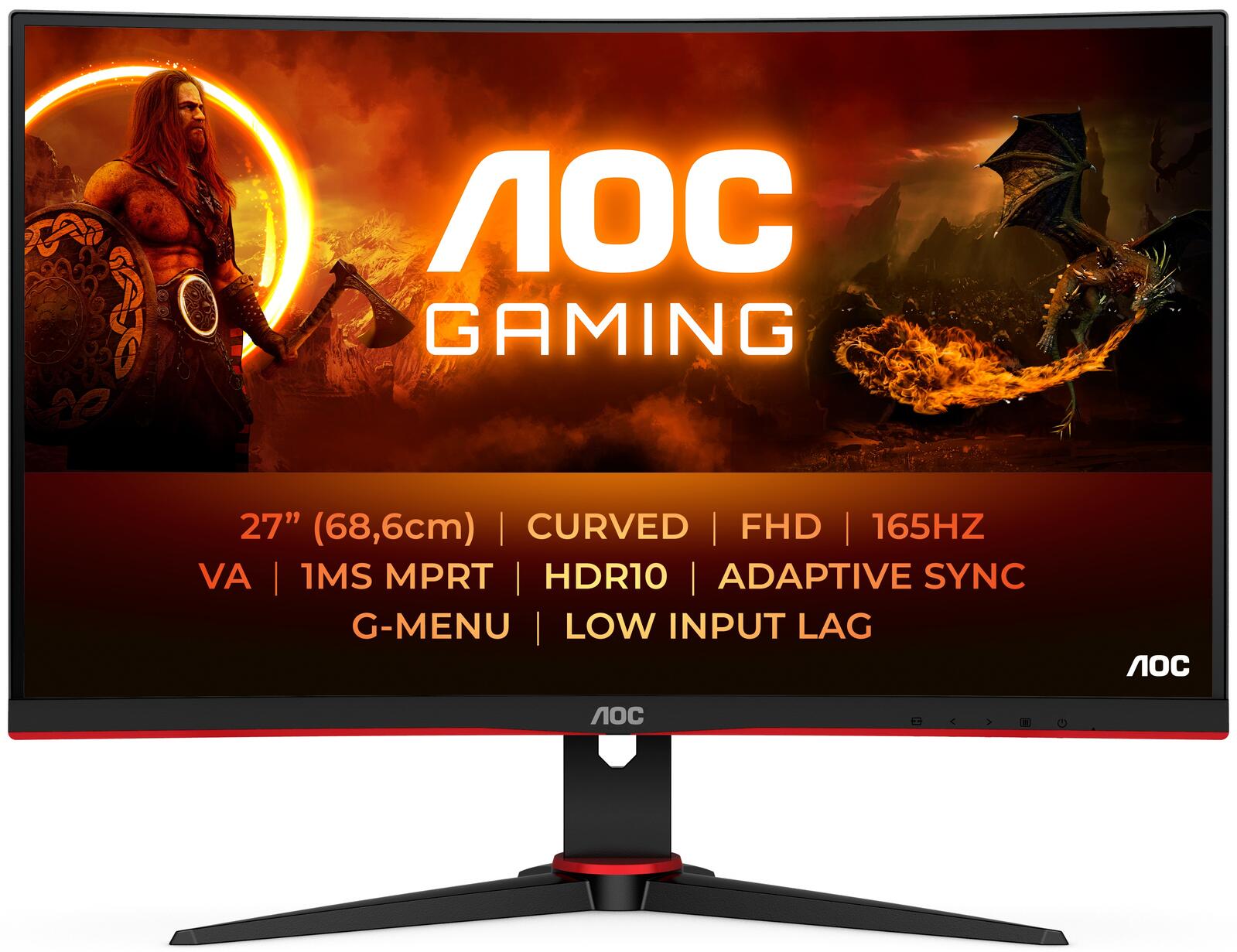 AOC AGON C27G2E/BK Curved Gaming Monitor 68,6cm (27 Zoll)