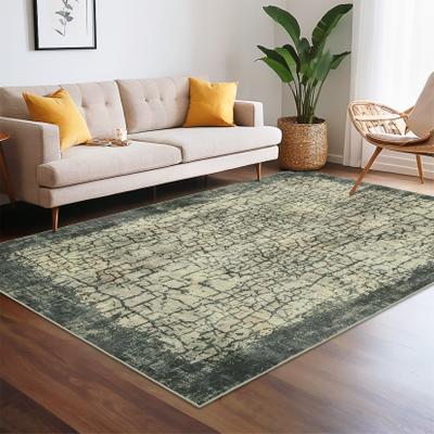 Garvee Modern Abstract Crackle Texture Area Rug