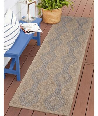 Lush Decor Sahara Links Indoor/Outdoor Rug