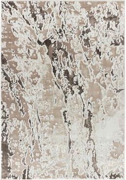 MDA Rugs Petra Collection Brown/Beige Abstract Area Rug