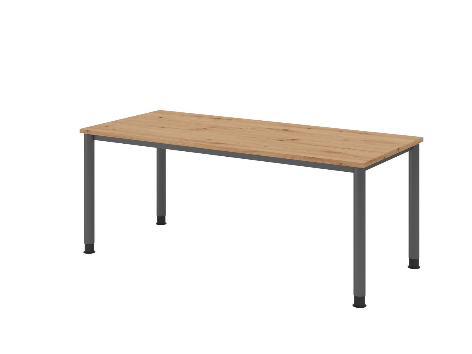 HAMMERBACHER höhenverstellbarer Schreibtisch VHS19/R/G asteiche