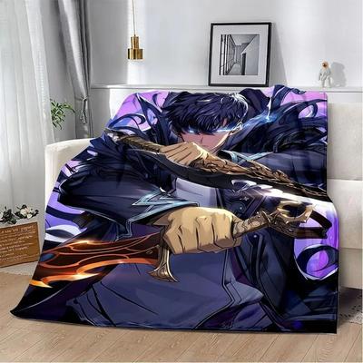 Uplift Picks Solo Leveling Flannel Throw Blanket Soft 3D Anime Sofa And Bed Cover 2 135x200 Cm