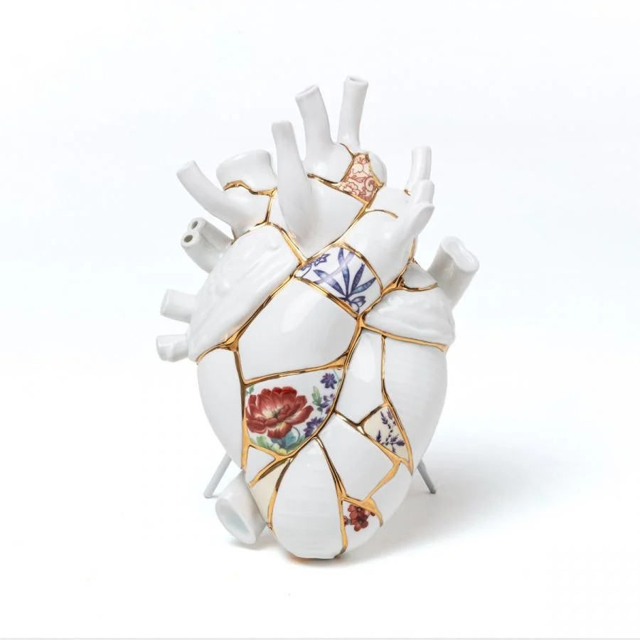 Seletti Love in bloom Kintsugi vaas