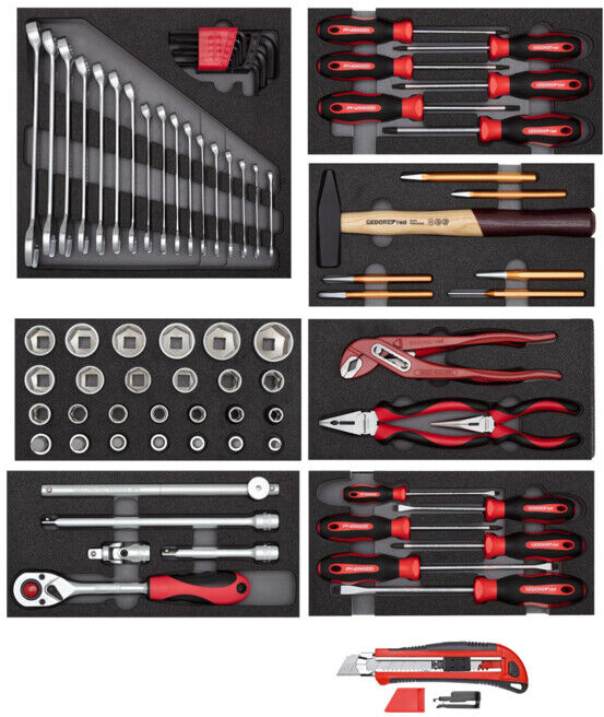 Gedore Red tool set 8xCT modules +cutter 81 pcs (3301655)