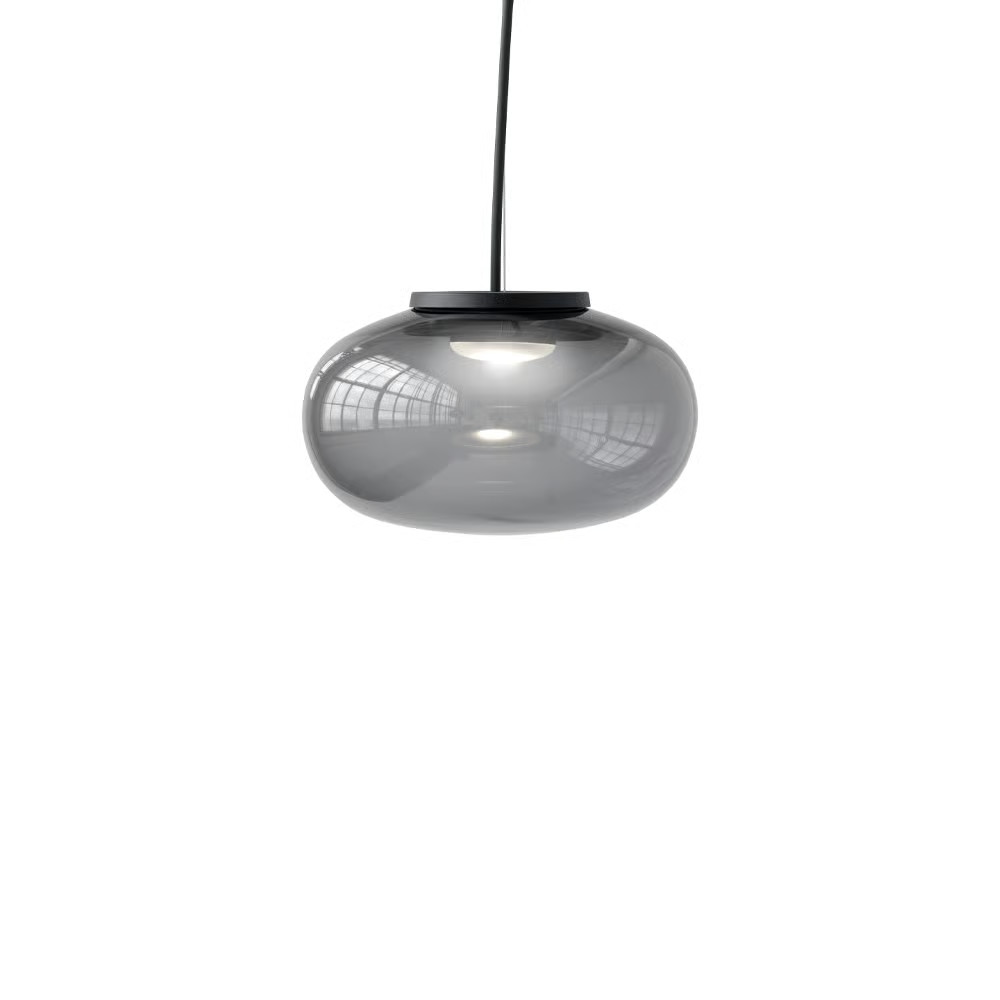 New Works Karl-Johan Small hanglamp, rookgrijs, Ø 23 cm