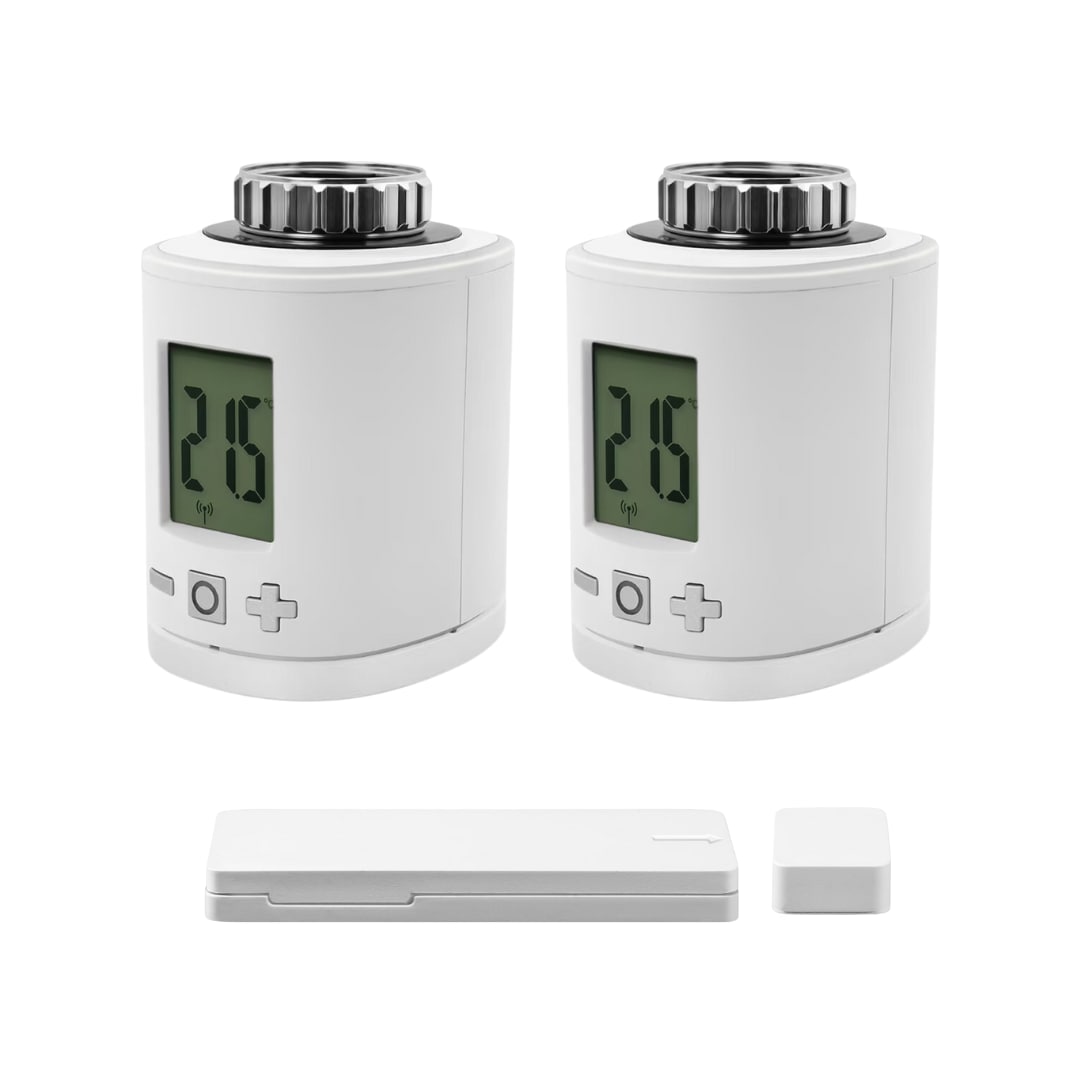 Homepilot Heizkörper-Thermostat smart, 2er Pack mit Tür- / Fensterkontakt 5C19-01X_2ER+5C19-01