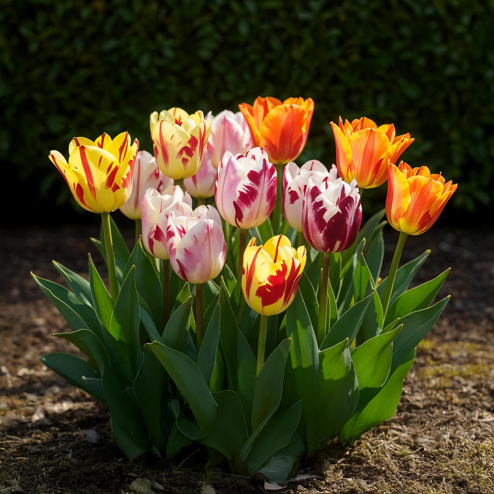 Exotenherz Tulipa Flaming Beauty Mix bloembollen, 15 stuks