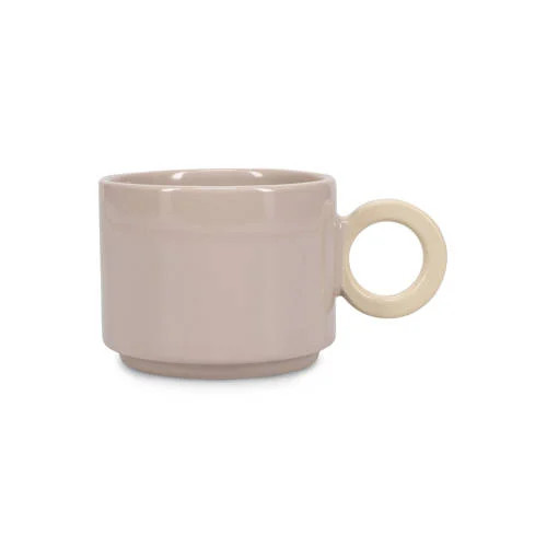 ONA beker Lou grijs/beige 280ml