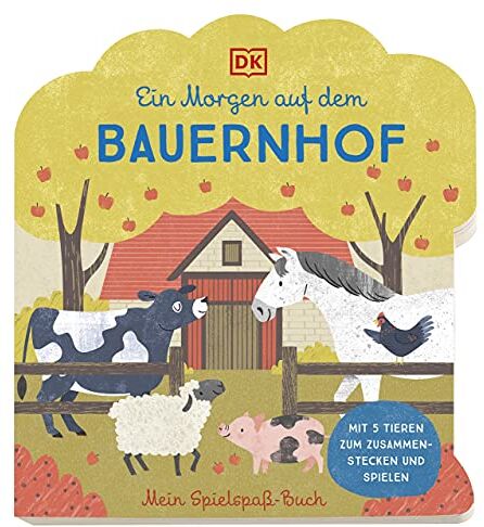 Elena Bruns - Mein Spielspaß-Buch. Ein Morgen auf dem Bauernhof: Pappbilderbuch ab 3 Jahren mit Tierfiguren zum Zusammenstecken - Preis vom 12.10.2026 11:37:12 h