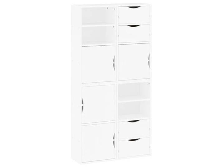 Kaorsrow 4er Set Beistellschrank ODDA Weiß 40x24x79cm Massivholz Kiefer Modulare Kommoden für Wohnzimmer und Schlafzimmer aus Kiefernholz schaffen flexiblen Platz für Dekoration und Alltagsdinge.