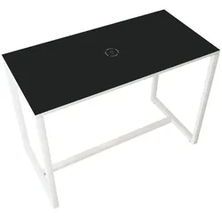easyDesk Stehtisch für Besprechungen grau, 114x110x75 cm