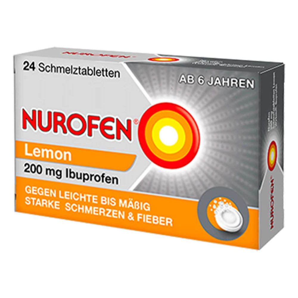 Reckitt Benckiser Deutschland GmbH NUROFEN 200 mg Ibuprofen Schmelztabletten Lemon 11550548