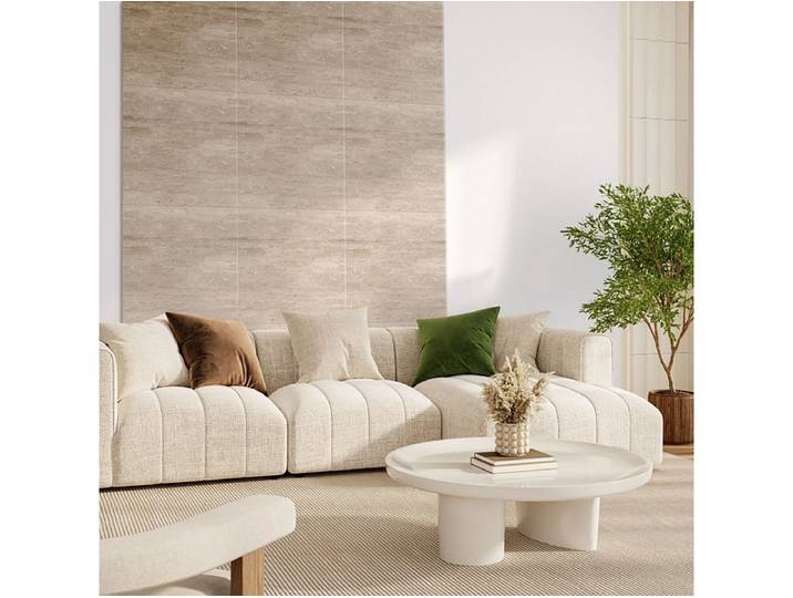Set aus 2 Akustikplatten TRAVERTINE 60x1x60