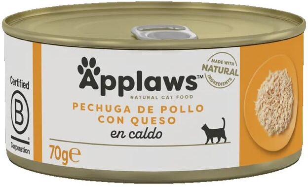 Applaws Cat Lata Frango Com Queijo 24 uds x 70g