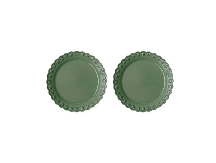 PotteryJo Assiette Tulipa Ø26 cm Lot de 2 Verona green