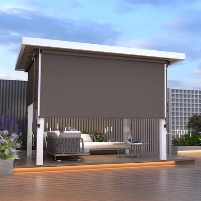 Royalcraft 10' x 8' Outdoor Roller Shades with Pull Rod Operation