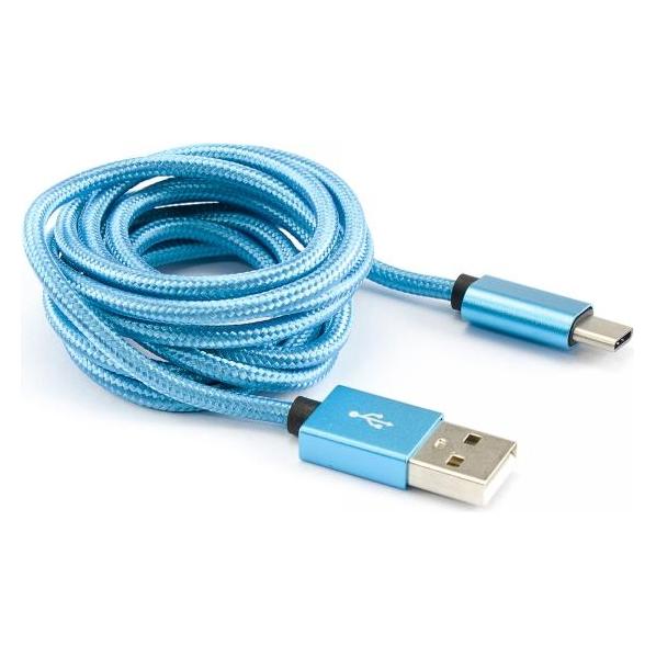 Sbox USB->Type C M/M 1.5m CTYPE-1.5BL blue (1.50 m, USB 2.0) (CTYPE15BL)