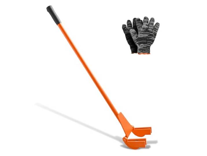 VEVOR Démonte Palette 907\,18 kg Outil Démonte Palettes 114 cm Barre de Démontage pour Retrait Planches de Terrasse\, Planchers\, Charpentes\, Toitures\, Moulures\, Cloisons Sèches\, avec Tête Rabattable