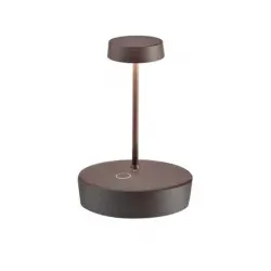 Zafferano Tauschen Sie mini pro Corten wiederaufladbare und dimmbare LED-Tischlampe aus