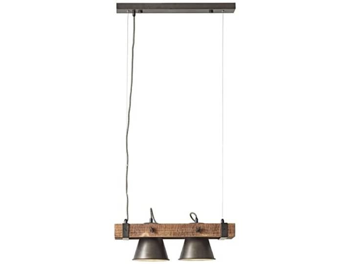 BRILLIANT Lampe, Decca Pendelleuchte 2flg schwarz stahl, 2x A60, E27, 10W, Holz aus nachhaltiger Waldwirtschaft (FSC)
