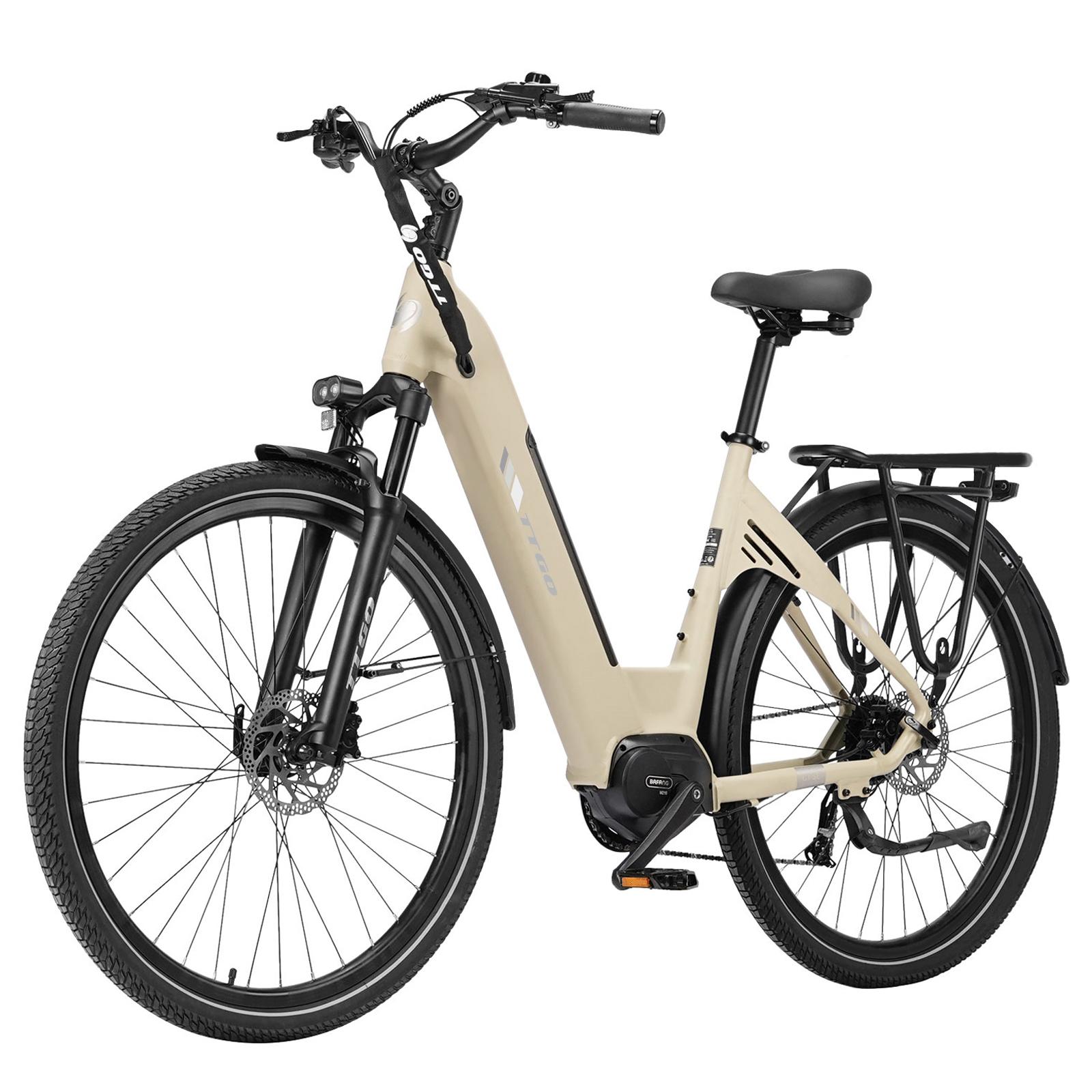 TTGO C7 SE Pedelec für Erwachsene, 36V 18Ah Akku, 28"×2,0 Zoll Reifen, Elektrofahrrad für Stadt- und Arbeitswegpendeln