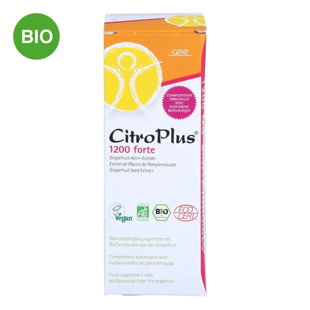 GSE Vertrieb Biologische Nahrungsergänzungs- & Hei Citroplus 1200 Forte Bio Grapefruit Kern Extr.liq. 14036473