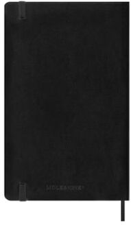 agenda 2027 semanal horizontal large tapa blanda negra moleskine