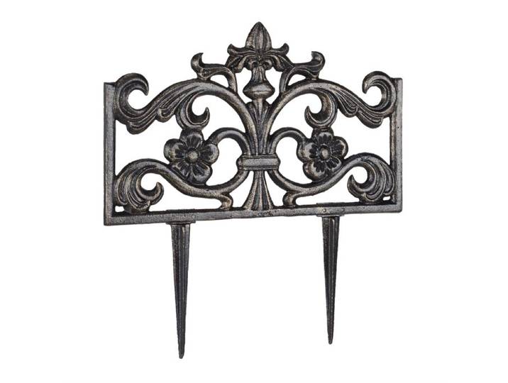 Relaxdays Bordure de jardin bronze 3 éléments