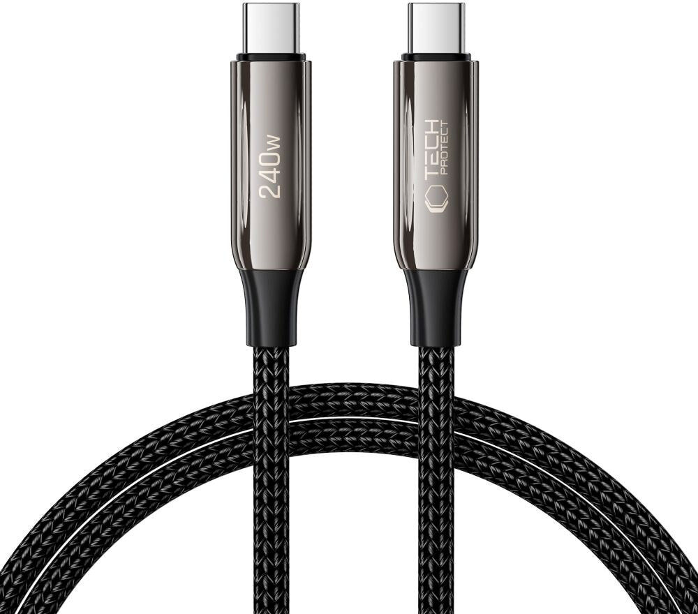 Tech-Protect Ultraboost 240W USB-C til USB-C Kabel - PD - 1m - Sort