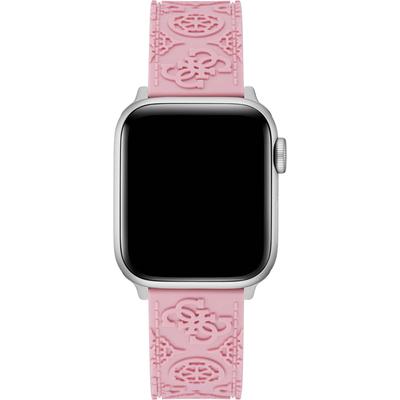 Smartwatch-Armband GUESS "CS2003S3", rosa, Uhrenarmbänder, Silikon, Wechselarmband, Ersatzband, Silikon, passend für die Apple Watch
