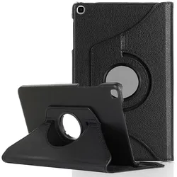 Lobwerk Hülle für Samsung Galaxy Tab A 8 SM-T290 SM-T295 8.0 Zoll Schutzhülle Smart Cover 360° Drehbar Schwarz