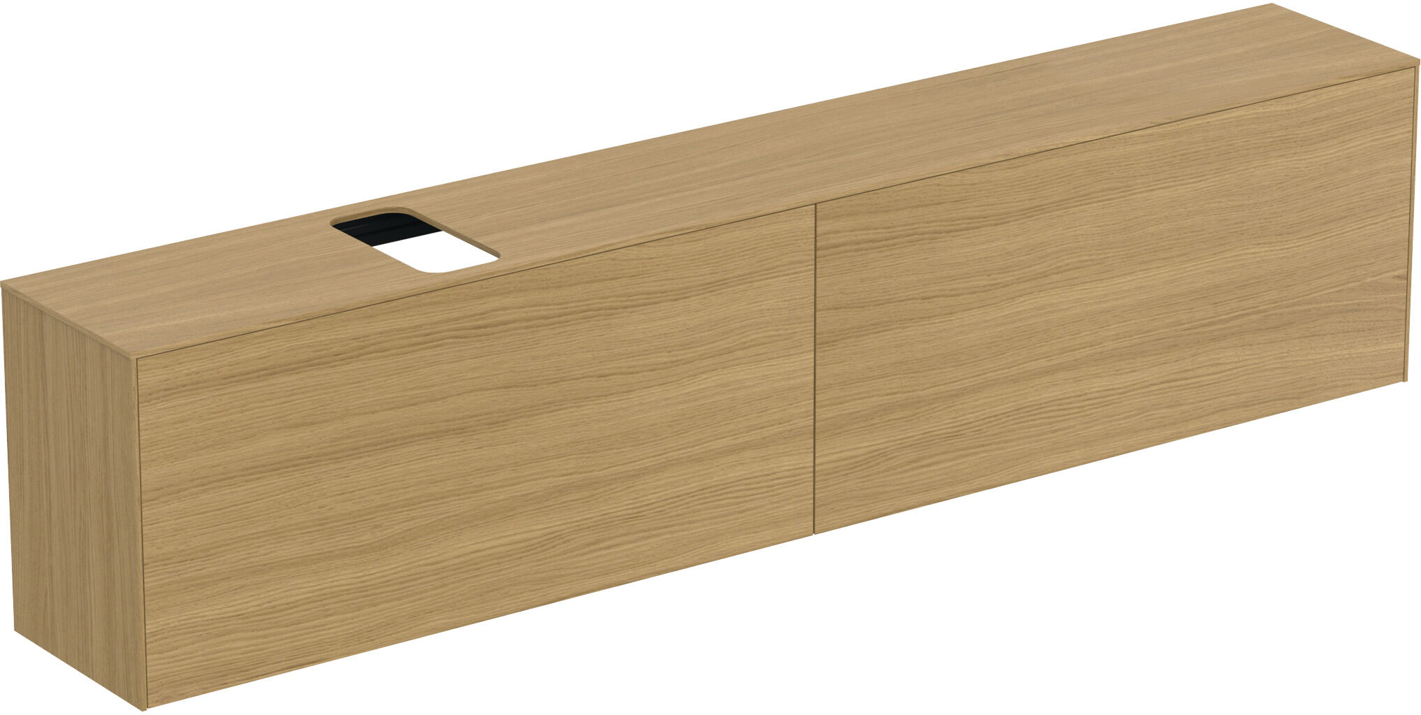 Ideal Standard Conca T4340Y6 240x37x55cm, avec découpe, 2 Eiche hell , placage Eiche hell