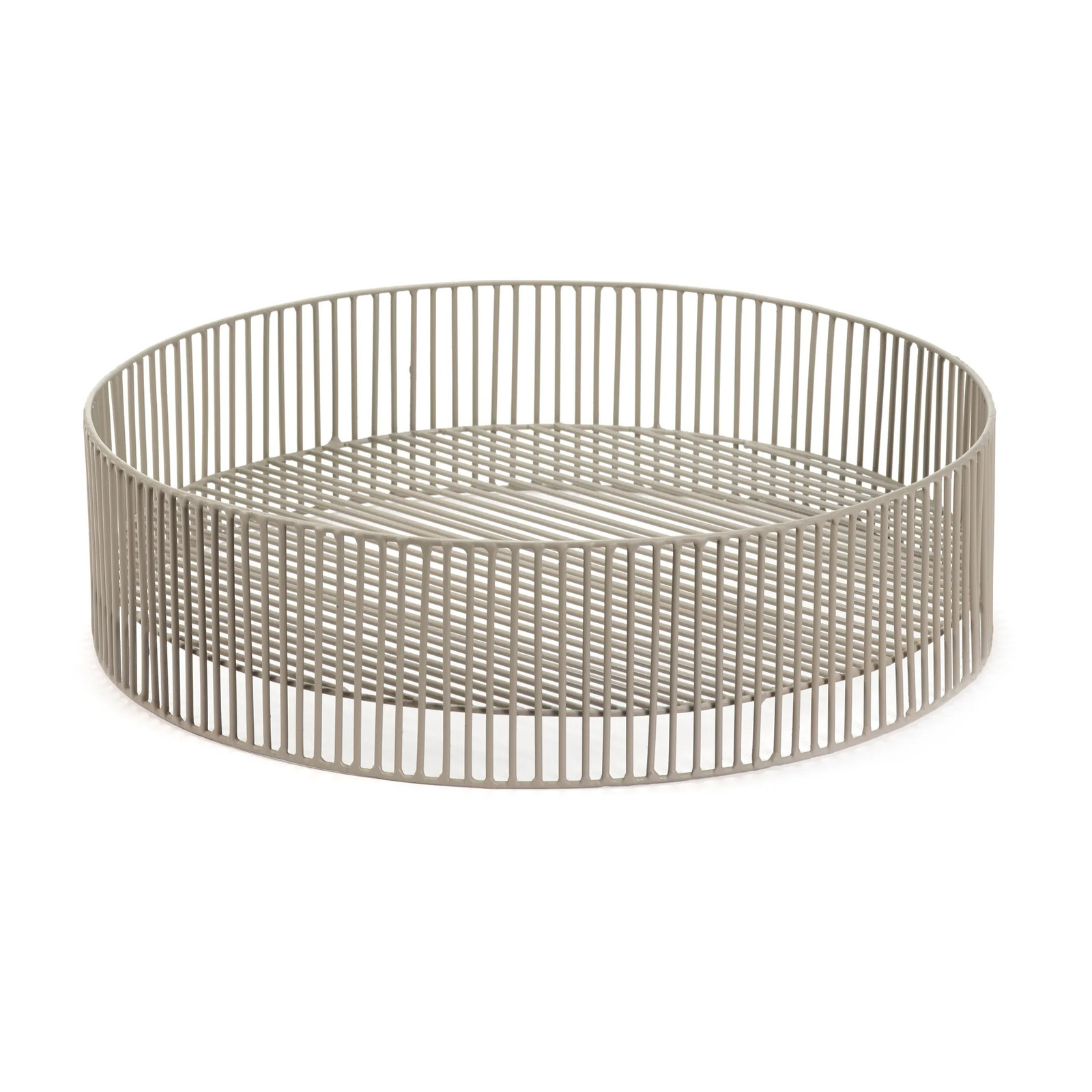 Serax Turn mand laag Grey Ø40 cm