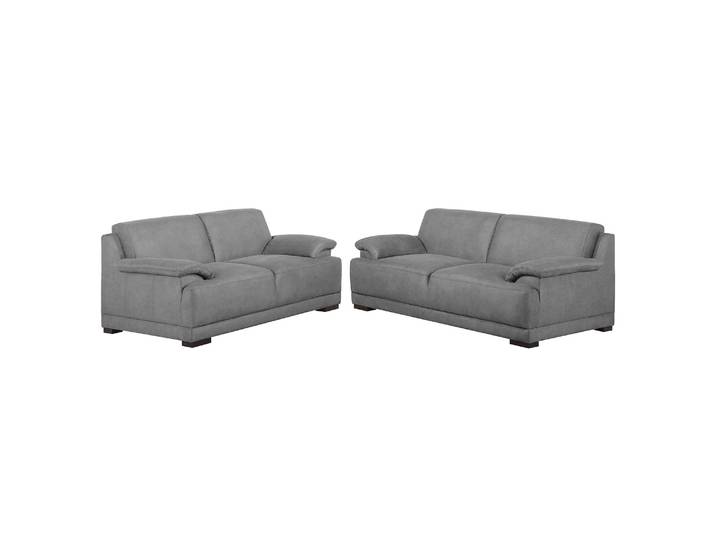Polstergarnitur 3-2 Microfaser Grau/Grau Microfaser Modern