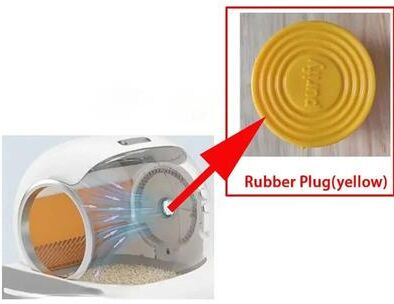 Uplift Treasures Silicone Cat Litter Mat For Smart Litter Boxes rubber Plug
