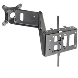 Novus SKY BASIC 2 schwenkbare TV Wandhalterung für Wohnwagen, Wohnmobile, TV Wandhalterung, Schwarz, Grau