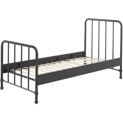 METALLBETT Kay 97x110x206 aus Metall in Schwarz matt