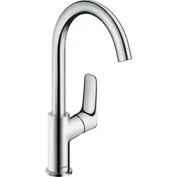 Waschtischmischer 210 Logis, seitliche Betätigung, schwenkbar (Ausführung: Waschtischmischer HANSGROHE Serie 210 Logis mit Zugstangen-Ablaufgarnitur)