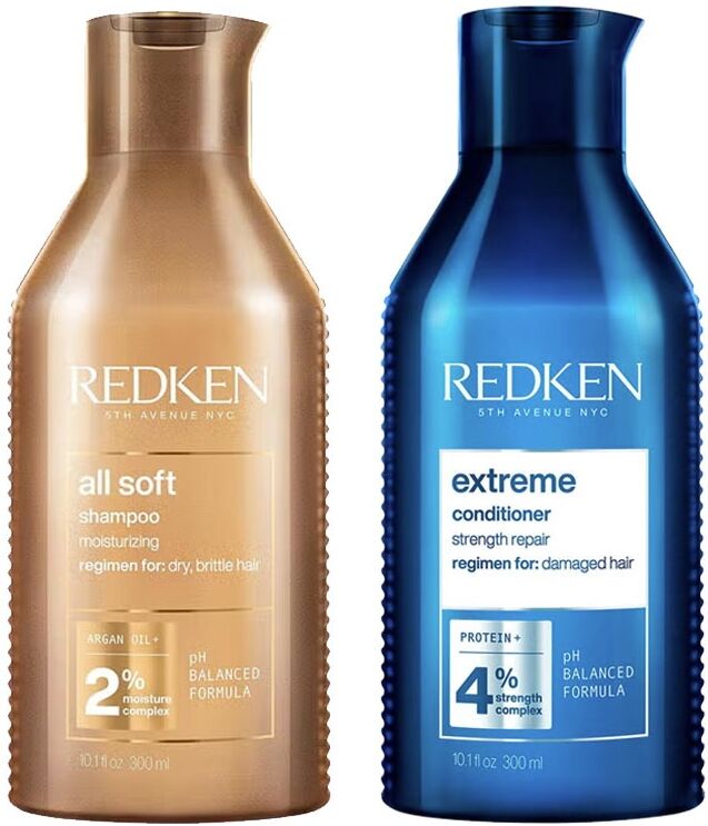 Redken All Soft Shampoo 300ml & Extreme Conditioner 300ml