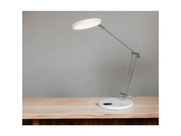 Hansa Lampe de bureau LED 'Spark', socle, blanc