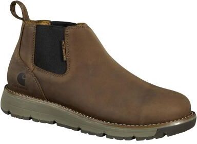 "Carhartt Millbrook WR 4"" Romeo Soft Toe Wedge Boot - Mens 8.5 Brown Boot Medium"