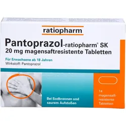 Pantoprazol-Ratiopharm Sk 20mg Magensaftres. Tbl. 14 ST