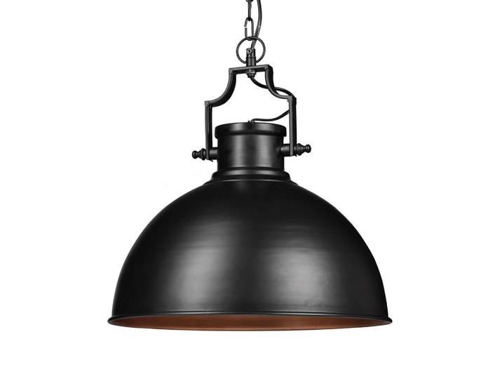 Relaxdays Hängelampe Schwarz Eisen E27 Industrial, Metall, 40.5x155x40.5 cm, Lampen & Leuchten, Innenbeleuchtung, Hängeleuchten, Pendelleuchten