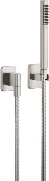 Dornbracht Lulu Schlauchbrausegarnitur 27808710-06 mit Einzelrosetten, platin matt