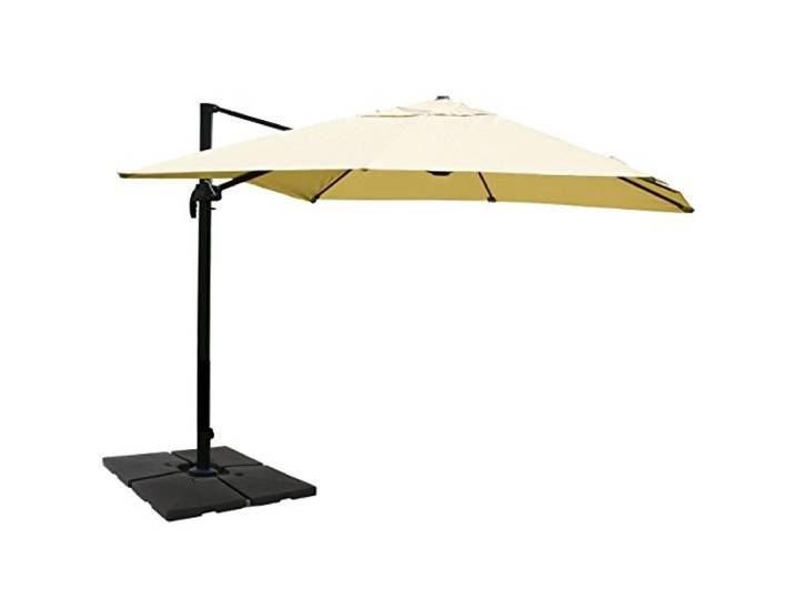 Mendler Gastronomie-Ampelschirm HWC-A96 3x4m Polyester - creme