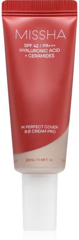 Missha M Perfect Cover BB Cream Pro hydrating BB cream with high sun protection shade #21 20 ml